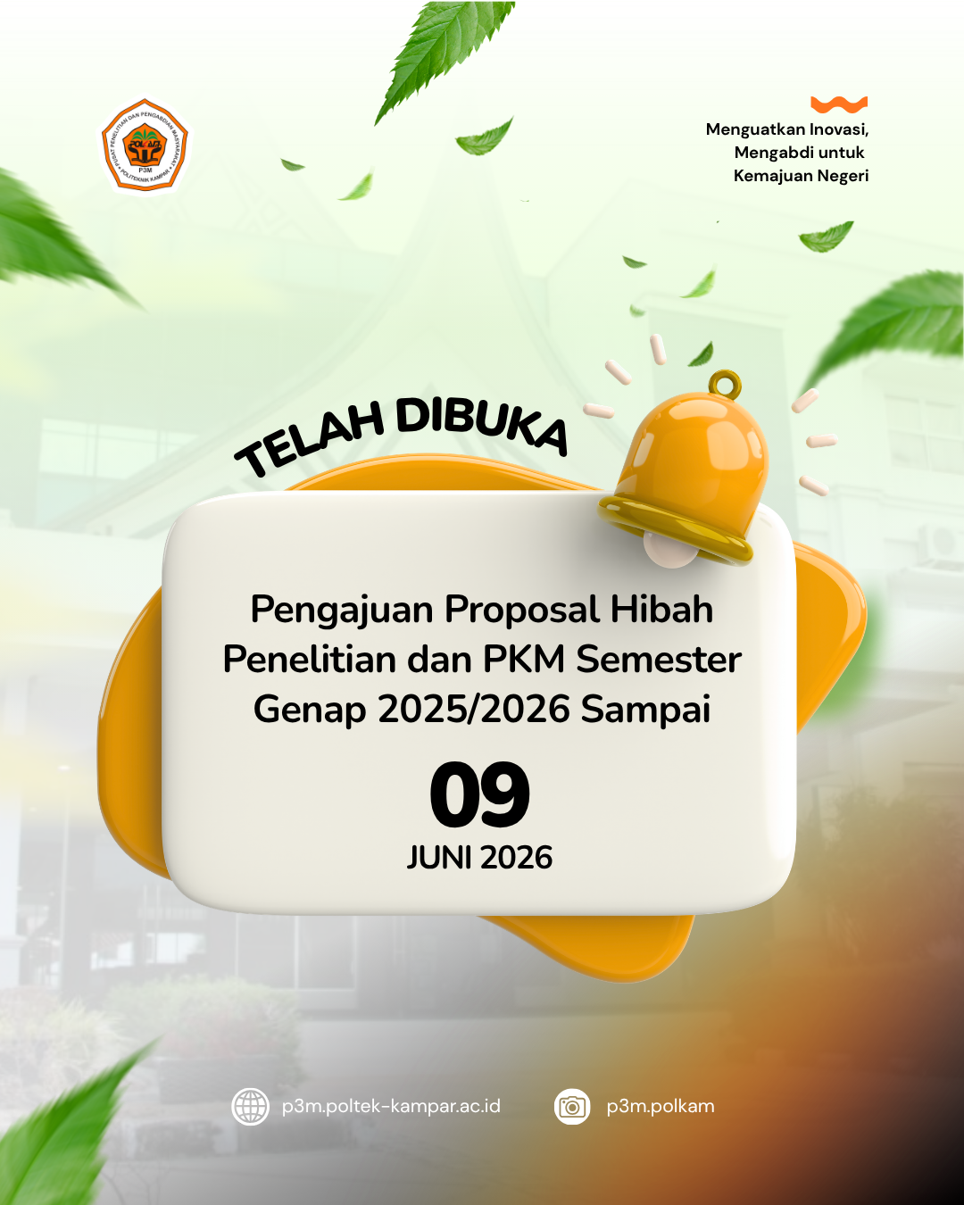 Pembukaan Program Hibah Penelitian dan PKM Semester Genap TA. 2025/2026